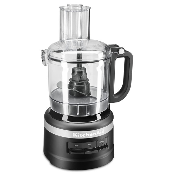 Braun EasyPrep 8-Cup Food Processor, Black - Two Speeds + Pulse Mode -  Precision Knife Blade & 2-in-1 Slicing Disc - Secure Design - Easy Cleanup  