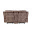 Causeuse inclinable en velours deux tons avec port USB et console-825109793