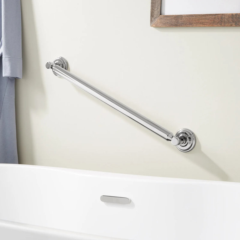 Signature Hardware Inglewood Grab Bar, 27.125" L, Chrome