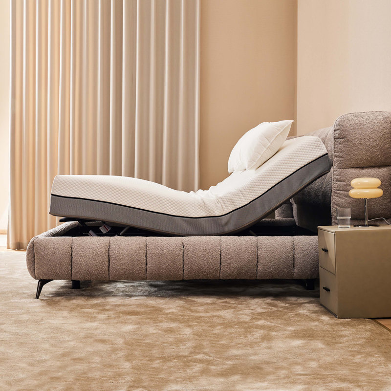 Base de lit réglable avec tête et pied inclinables, moteur silencieux, zéro gravité, Grand lit