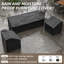 Ensemble de conversation moderne pour patio 4 pièces avec tissu en oléfine-1711503875