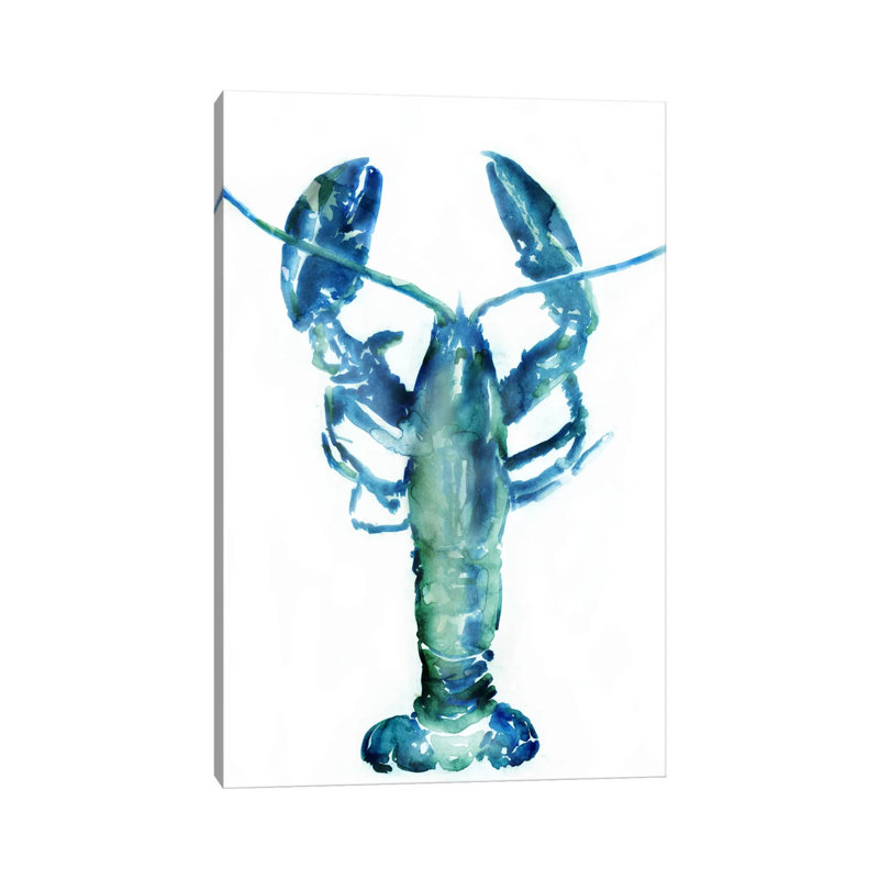 Lobster by Edward Selkirk - Wrapped Canvas Painting, 20.32 cm H x 30.48 cm W