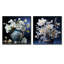 Arrangement de fleurs d'hibiscus blanc - ensemble de 2 collages carrés d'hibiscus-180733732-180733739