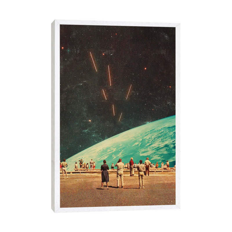 The Others by Frank Moth - Print on Canvas, 66.04cm H x 45.72cm W x 3.81cm D, White Framed
