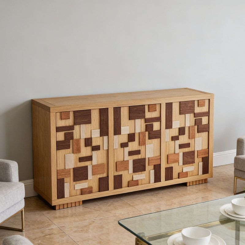 Buffet luxueux style français, H 31,5 po x l 55,1 po x P 15,7 po