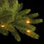 Slender Green Realistic Artificial Fir Christmas Tree with Incandescent Steady/Constant Lights-415901227