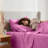Hotel Collection Soft Breathable Bed Sheet Set with Deep Pocket Fitted Sheet-119986193-119986229