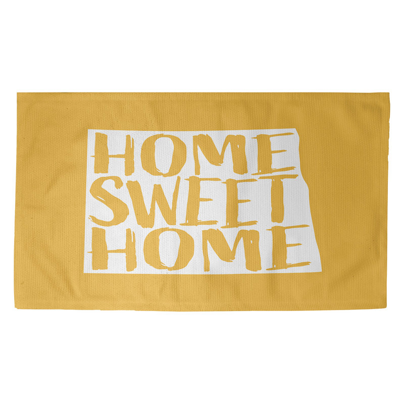 Tapis de la zone jaune doux home North Dakota, Rectangle 2 pi x 3 pi