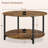 Rustic Round Coffee Table Sofa Table-108957400