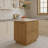 Brookline Kitchen Island 36" White Quartz Countertop