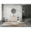 Meuble-lavabo autoportant de 48 pouces avec lavabo en céramique et armoires de rangement, porte à fermeture douce, armoire combinée