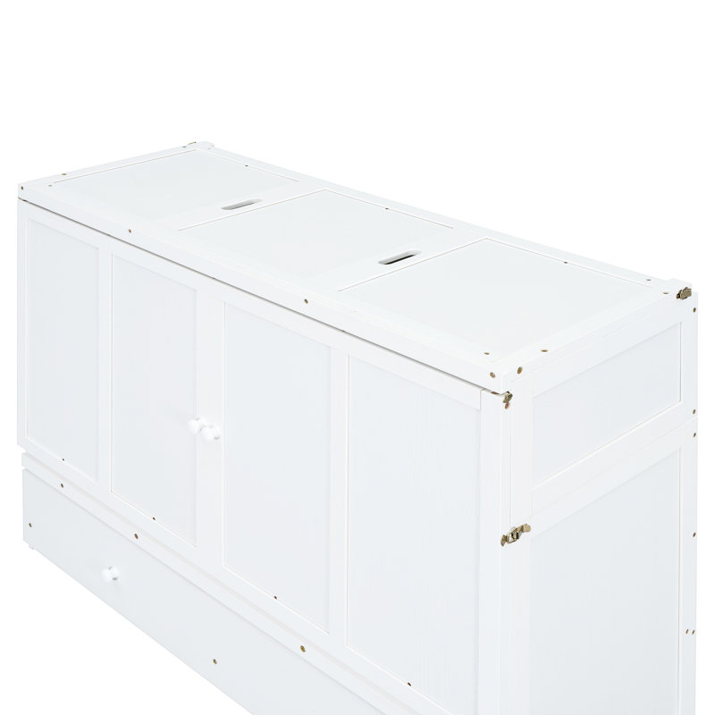 Lit pour grand lit, blanc, avec espace de tiroir spacieux à l'intérieur du grand lit blanc, Blanc, Grand lit