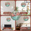 Horloge de flamant tropical