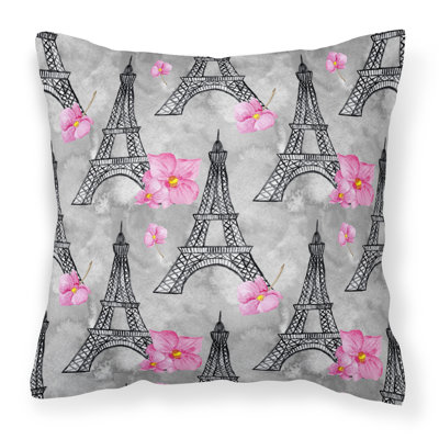  Coussin extérieur Flowers Flowers Eiffel Tower