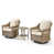 Coussin beige / structure brun clair est en rupture de stock