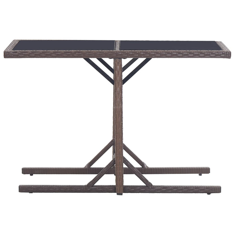 Rectangular 2 - Person Bistro Set, Brown, Brown