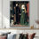 Art victorien sur toile, art mural rétro vert