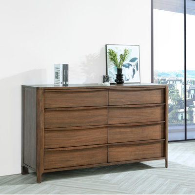 Commode 8 tiroirs Ilythia Noyer