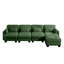 Canapés modulaires à compression, canapé modulaire en chenille verte, salon moderne