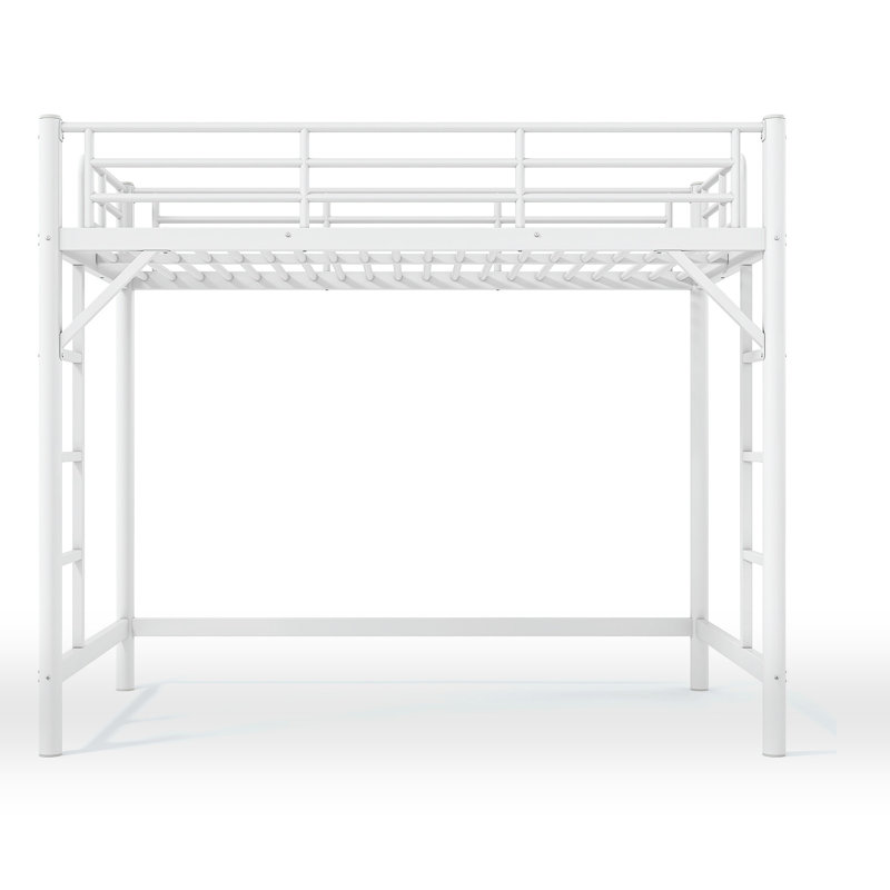 Extra Long Twin Loft Bed, White