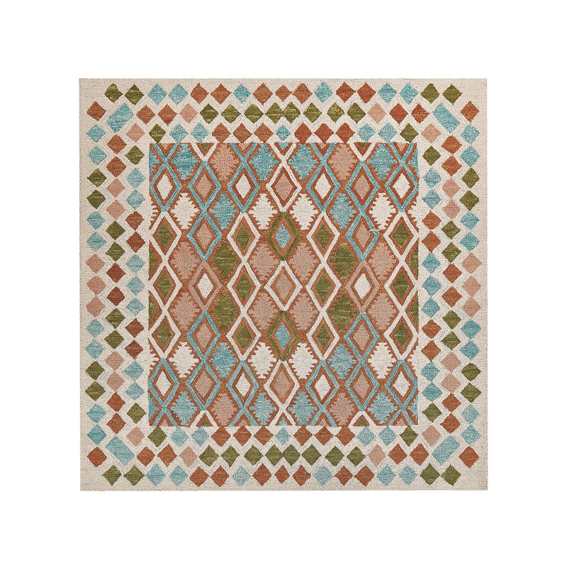 Rajmund Wool Hand Woven Area Rug, Rectangle 200 x 200cm