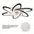  26.4" Flush Mount Ceiling Fan with Light for Bedroom & Low Ceiling, LED Remote & APP Control, 6-Speed, Dimmable, Reversible-2010287046