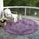 Machine Washable Indoor/Outdoor Xhevrie Eggplant Rug