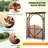 7FT Wood Garden Arbor With Door-118698396