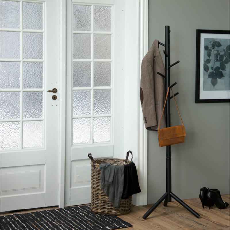 Vivika Freestanding 7 - Hook Coat Rack, Black
