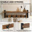 Wall Mounted Coat Rack with Shelf – 5 Hooks Organizer