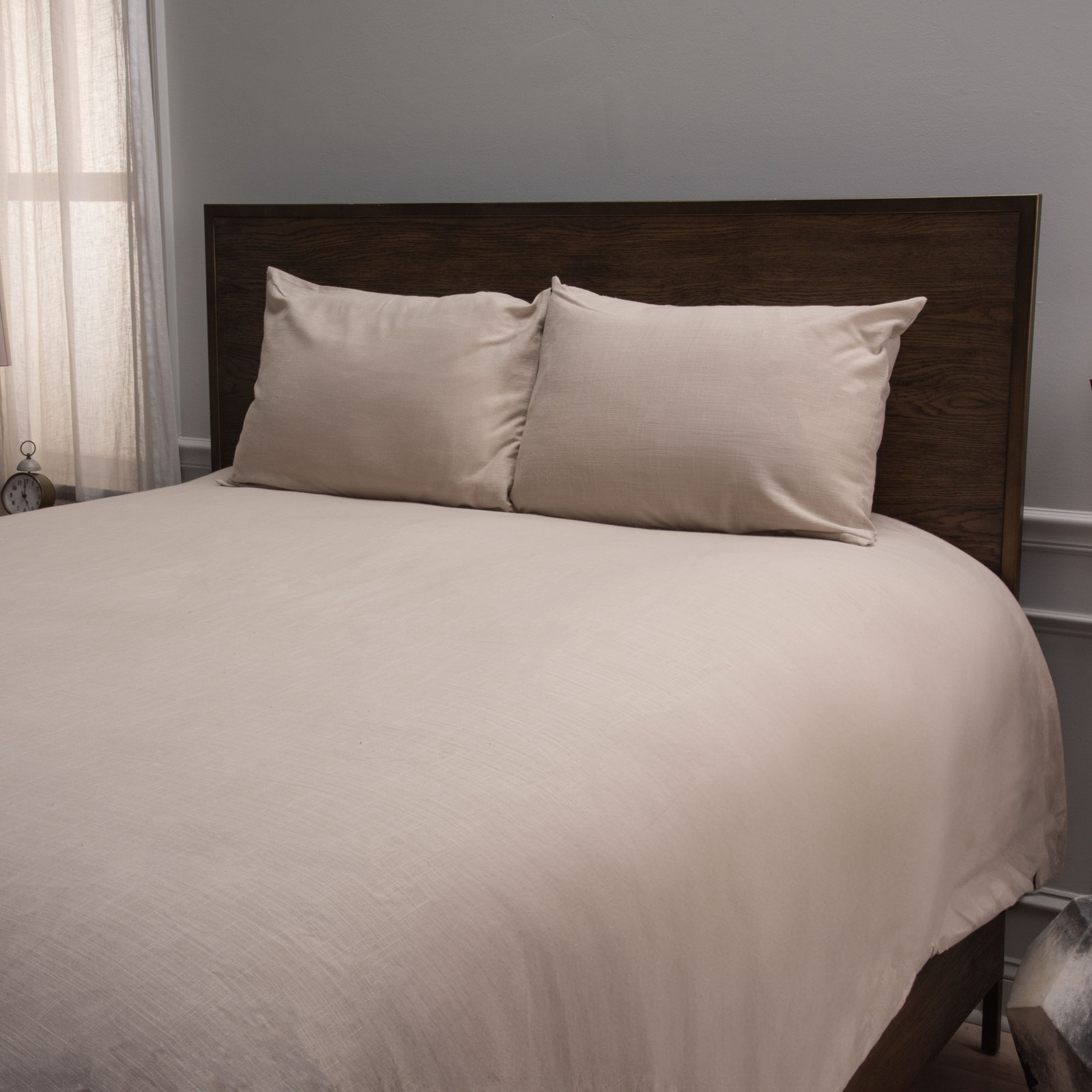 Zandy Comforter Set, King Comforter + 2 King Shams, Natural