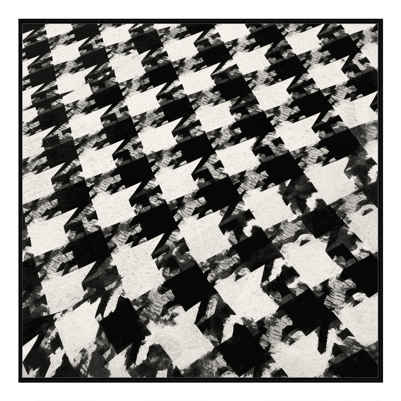 Tapis carreauté pré-lavé à la machine Pavla, 8 pieds carrés