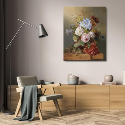 "Flower Still Life" by  Josef Schuster - Gallery Wrap Canvas Wall Art
