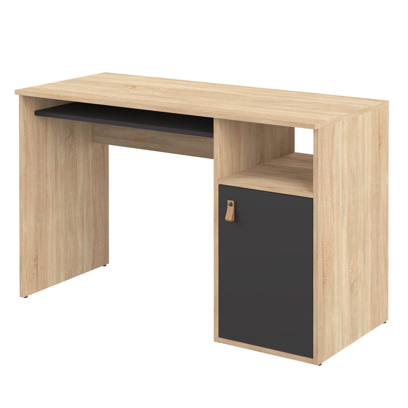 Groh Secretary Desk, Oak/Black