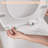 Durable Soft Close 17 Inch White Flat Front Toilet Seat Round Quick Install