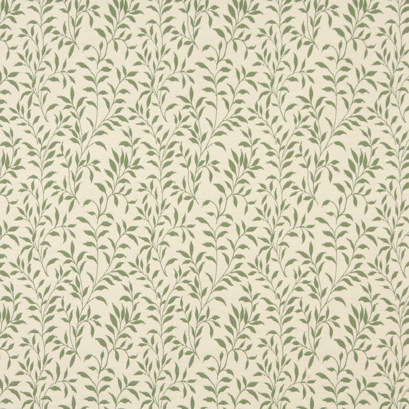 Tissu floral matelassé, Vert