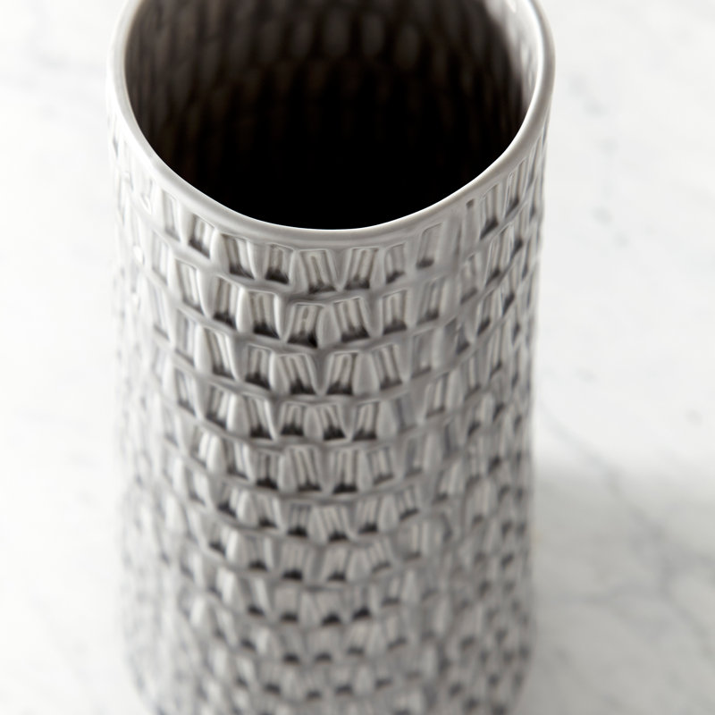 Somerville Handcrafted Ceramic Table Vase, 12.5'' H x 7'' W x 7'' D