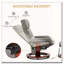 Fauteuil inclinable de massage, fauteuil inclinable pivotant et repose-pieds, fauteuil inclinable en similicuir avec télécommande