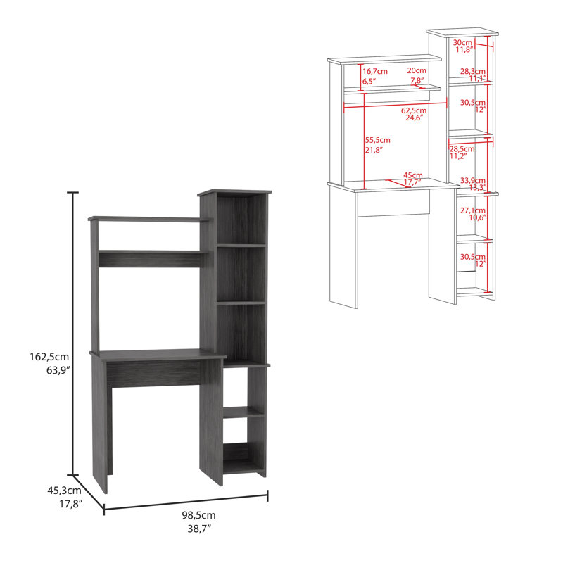 Bureau d'écriture Versalles, Dark Grey