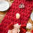 Soft Plush Faux Fur Jacquard Heart Valentine's Day Table Runner, Seasonal Kitchen Dining Table Decoration For Home Party Decor-981529296-981528879