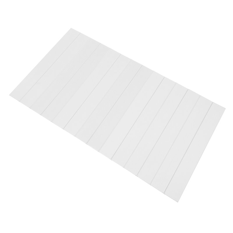Couvercle de baignoire autoportant Stinec chiffre, H 0,26 po x l 59,05 po x P 31,5 po, Blanc