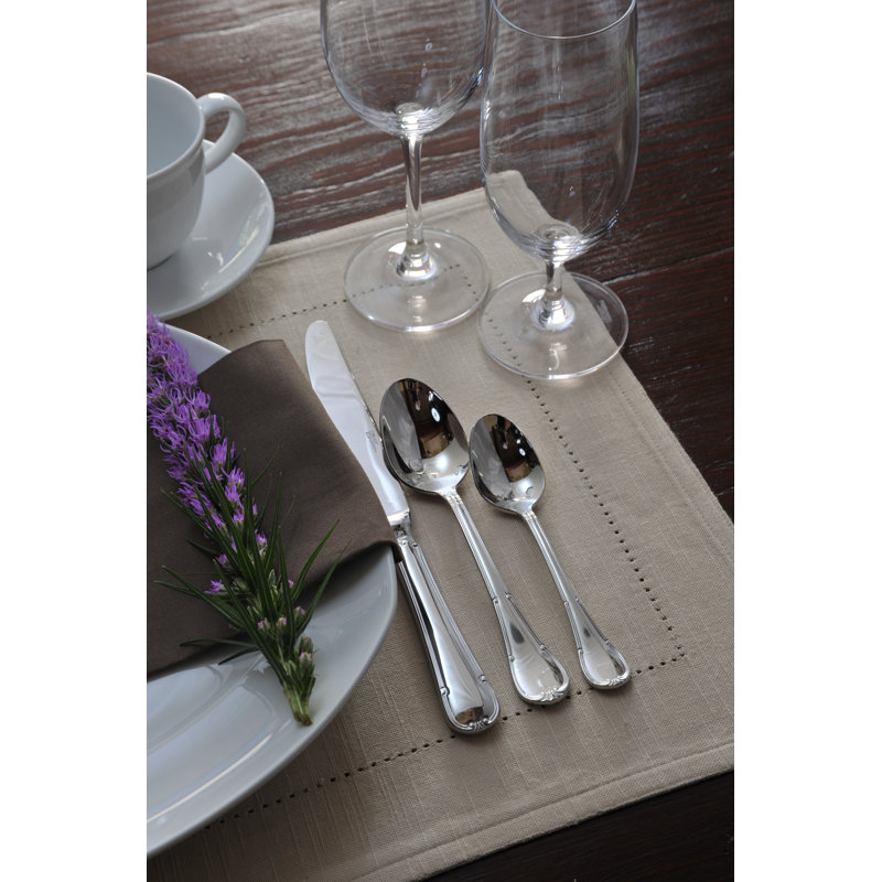 Donizetti Silver Stainless Steel Soup Spoons Set of 12