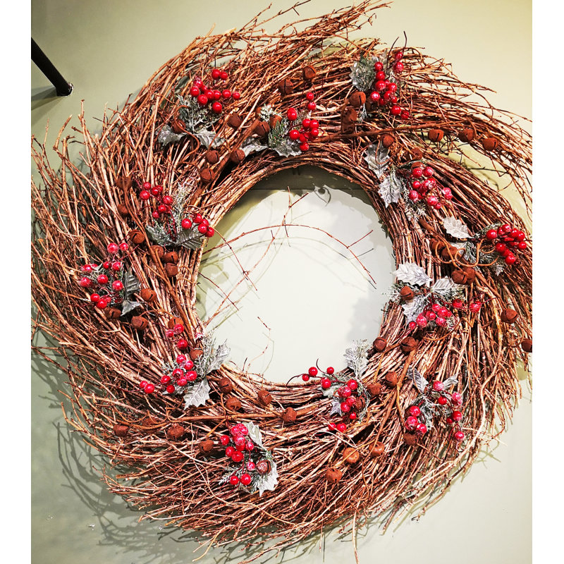 Mousse actuelle/couronne en soie, H 32 po x l 32 po x P 5 po