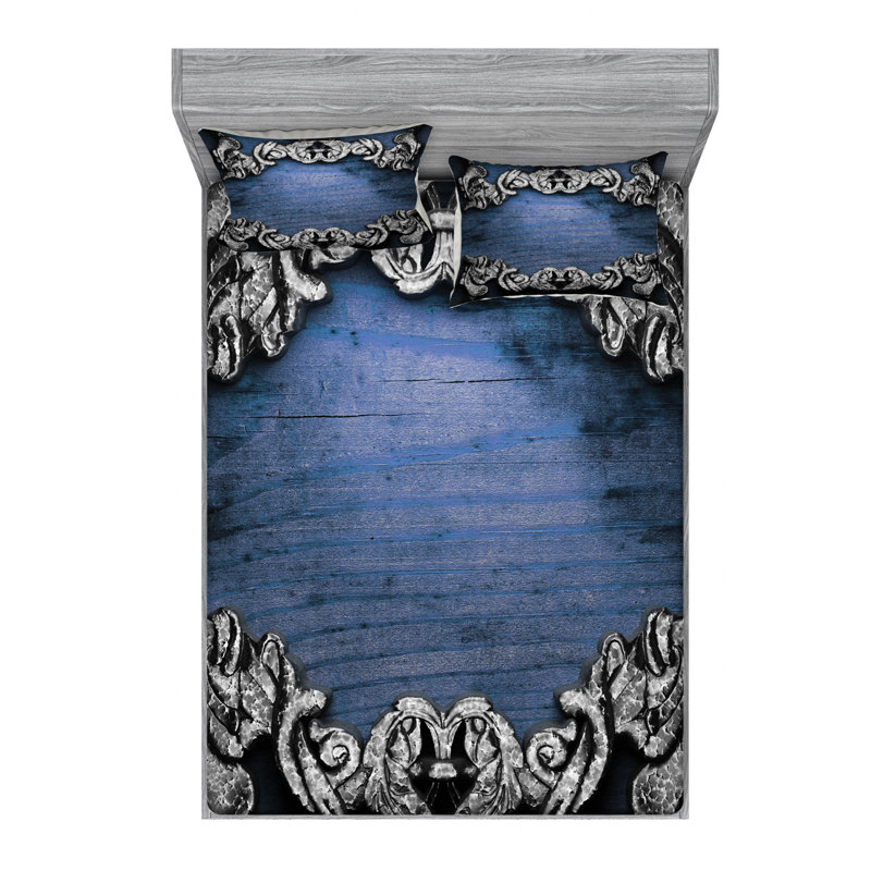 Microfiber Sheet Set, Queen Sheet Set with Fitted Sheet
