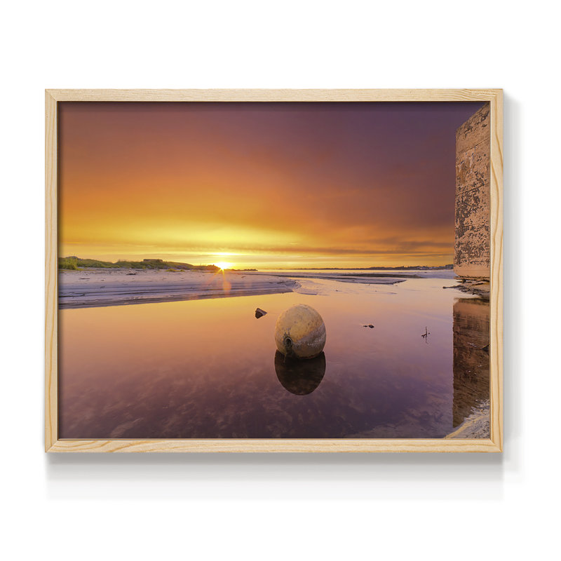Sunset Tide -Framed Print - Restickable, 8" H x 10" W, Natural