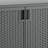 Suncast 97 Gallon Resin Lockable Cabinet Deck Box in Gray