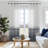 Mkenzi Polyester Semi-Sheer Gromments Curtain Pair-1778762617