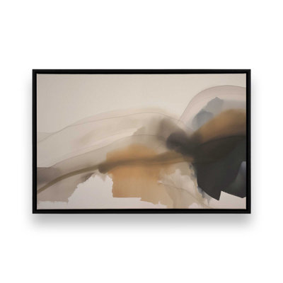 Rustic Elegance Noir, reproduction sur toile