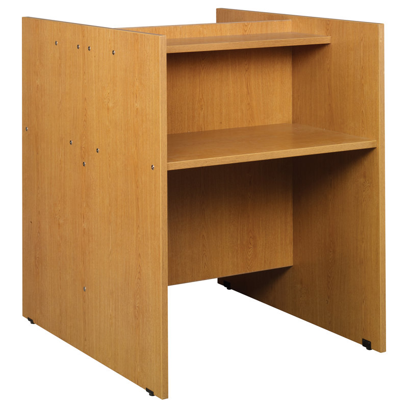 Bibliothèque bibliothèque 48 "Study Carrel, 48" H x 36" L x 45" D, Pepperdust
