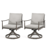 Kashanti 2-Piece Outdoor Swivel Dining Chairs with Cushions